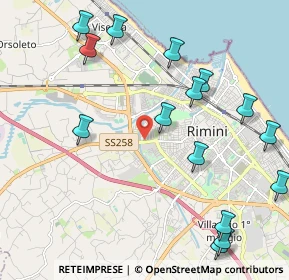Mappa Via Marecchiese, 47900 Rimini RN, Italia (2.598)