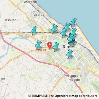 Mappa Via Marecchiese, 47900 Rimini RN, Italia (1.74385)