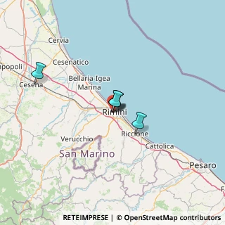 Mappa Via Montefeltro, 47923 Rimini RN, Italia (52.11364)
