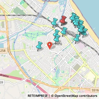 Mappa Piazza Giuseppe Mazzini, 47900 Rimini RN, Italia (1.2245)