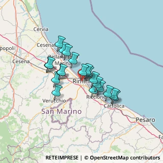 Mappa Vicolo Cima, 47900 Rimini RN, Italia (10.292)