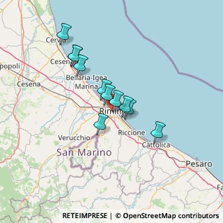 Mappa Vicolo Cima, 47900 Rimini RN, Italia (11.08182)