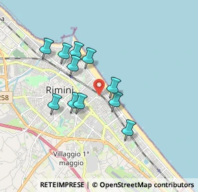 Mappa Via Alessandro Poerio, 47923 Rimini RN, Italia (1.53273)