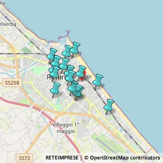 Mappa Via Aristide Gabelli, 47923 Rimini RN, Italia (1.28)