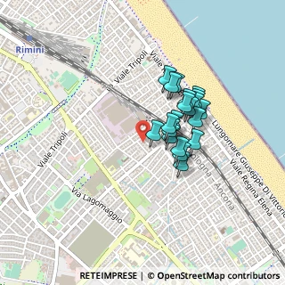 Mappa Via Aristide Gabelli, 47923 Rimini RN, Italia (0.3285)