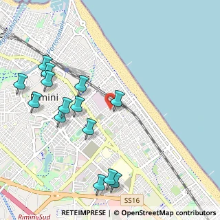 Mappa Via Aristide Gabelli, 47923 Rimini RN, Italia (1.22571)