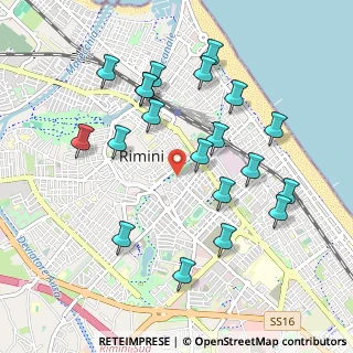 Mappa Via Calatafimi, 47900 Rimini RN, Italia (1.034)