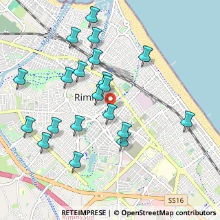 Mappa Via Calatafimi, 47900 Rimini RN, Italia (1.0825)