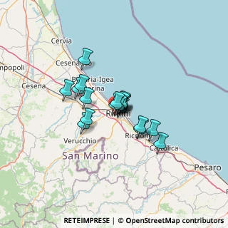 Mappa Via Claudio Paci, 47900 Rimini RN, Italia (8.06105)