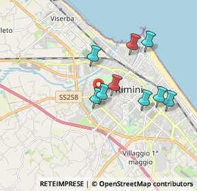 Mappa Via Claudio Paci, 47922 Rimini RN, Italia (2.305)