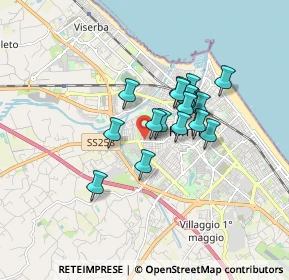 Mappa Via Claudio Paci, 47922 Rimini RN, Italia (1.23765)