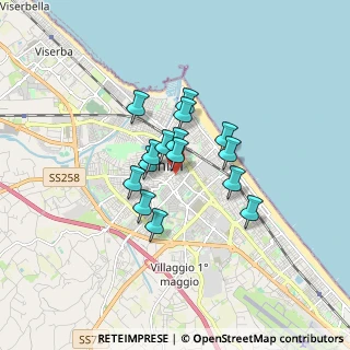 Mappa Percorso ciclo-pedonale Claudio Ugolini, 47923 Rimini RN, Italia (1.158)