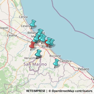 Mappa Percorso ciclo-pedonale Claudio Ugolini, 47923 Rimini RN, Italia (9.39)