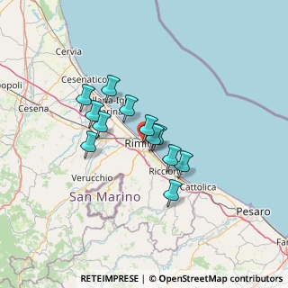 Mappa Via Giovanni da Rimini, 47923 Rimini RN, Italia (10.13917)