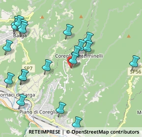 Mappa Località Colletto Collecarica, 55025 Coreglia Antelminelli LU, Italia (2.5925)