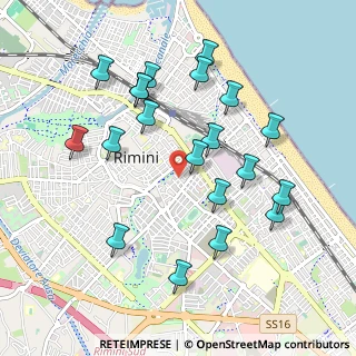 Mappa Via Calatafimi, 47923 Rimini RN, Italia (1.023)