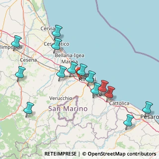 Mappa Via Torricella Feltria, 47923 Rimini RN, Italia (17.505)