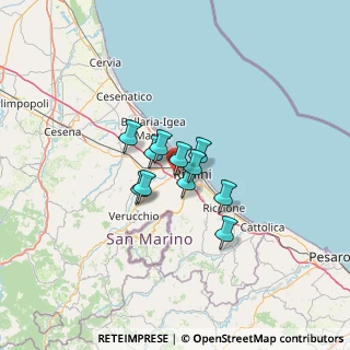 Mappa Via Torricella Feltria, 47923 Rimini RN, Italia (7.46364)