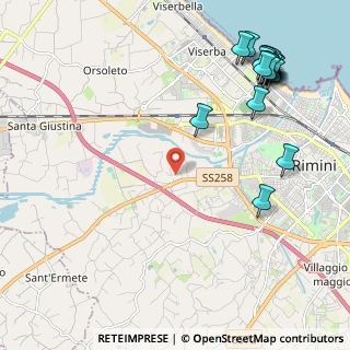 Mappa Via Torricella Feltria, 47923 Rimini RN, Italia (2.948)
