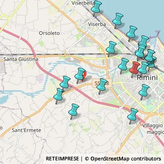 Mappa Via Torricella Feltria, 47923 Rimini RN, Italia (2.6995)