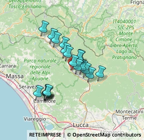 Mappa Località Colombaia, 55027 Gallicano LU, Italia (11.016)
