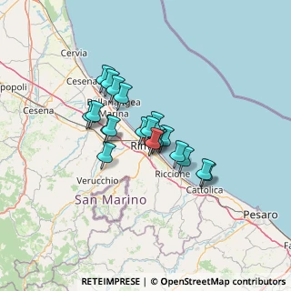 Mappa Via Sigismondo Pandolfo Malatesta, 47923 Rimini RN, Italia (9.168)