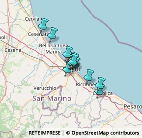 Mappa Via Sigismondo Pandolfo Malatesta, 47923 Rimini RN, Italia (7.66417)