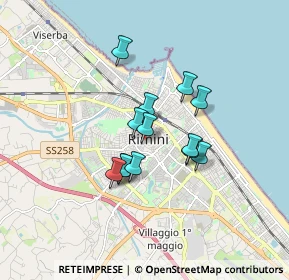 Mappa Via Sigismondo Pandolfo Malatesta, 47923 Rimini RN, Italia (1.24385)