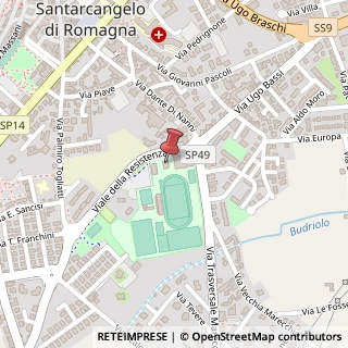 Mappa Via della Resistenza, 1, 47822 Santarcangelo di Romagna, Rimini (Emilia Romagna)