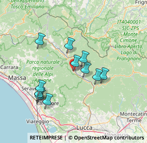 Mappa Via della Repubblica, 55027 Gallicano LU, Italia (13.34583)