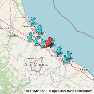 Mappa Via Dario Campana, 47900 Rimini RN, Italia (10.11333)