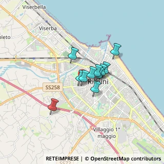 Mappa Via Dario Campana, 47900 Rimini RN, Italia (1.00364)