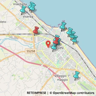 Mappa Via Dario Campana, 47900 Rimini RN, Italia (2.12143)