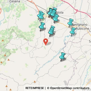Mappa Via Doccia, 47020 Roncofreddo FC, Italia (4.4155)