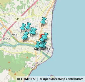 Mappa Regione Pontelungo, 17031 Albenga SV, Italia (1.16308)