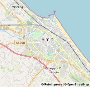 Mappa Via Carlo Cignani, 47923 Rimini RN, Italia (0.89833)
