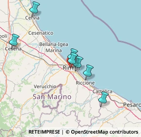 Mappa Via Carlo Cignani, 47923 Rimini RN, Italia (27.1625)