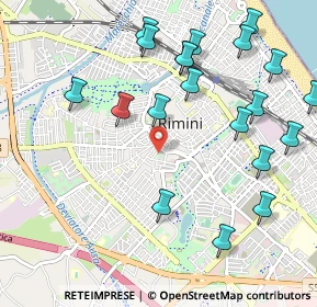Mappa Via Carlo Cignani, 47923 Rimini RN, Italia (1.223)