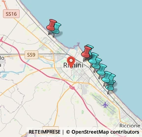 Mappa Via Carlo Cignani, 47923 Rimini RN, Italia (3.35167)