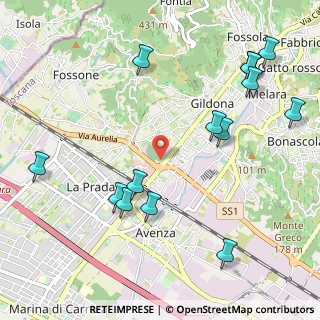 Mappa Via XX Settembre, 54033 Carrara MS, Italia (1.29429)