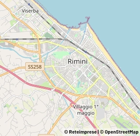 Mappa Via Aurelio Saffi, 47923 Rimini RN, Italia (1.56364)