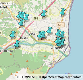 Mappa 17027 Albenga SV, Italia (1.93722)