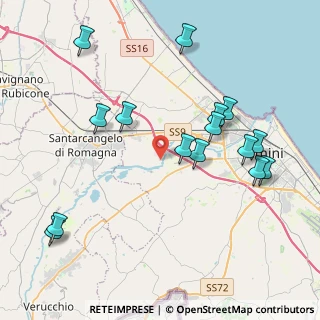 Mappa Via Fiumicino, 47923 Rimini RN, Italia (4.548)