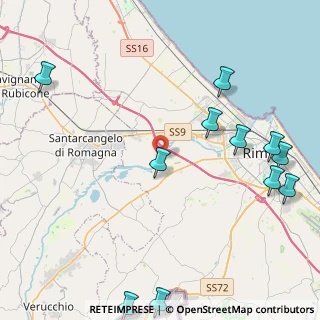 Mappa Via Fiumicino, 47923 Rimini RN, Italia (5.82545)