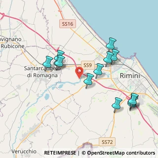Mappa Via Fiumicino, 47923 Rimini RN, Italia (4.01308)