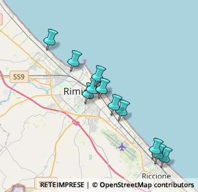 Mappa Via delle Mimose, 47923 Rimini RN, Italia (3.41909)