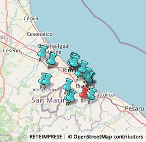 Mappa Via Giovanni Lanza, 47923 Rimini RN, Italia (9.303)