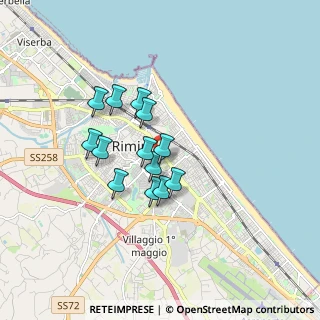 Mappa Via Giovanni Lanza, 47923 Rimini RN, Italia (1.30769)