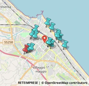 Mappa Via Giovanni Lanza, 47923 Rimini RN, Italia (1.255)