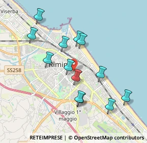 Mappa Via Giovanni Lanza, 47923 Rimini RN, Italia (1.85077)